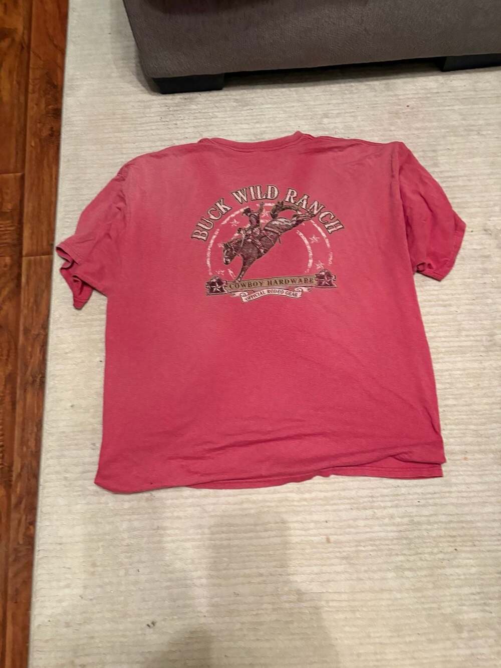Cowboy Hardware Buck Wild Ranch Graphic T-Shirt Red